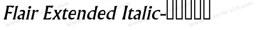 Flair Extended Italic字体转换